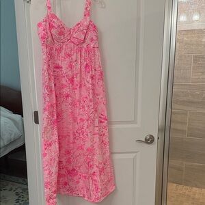Lilly Pulitzer Pink and White Dress
